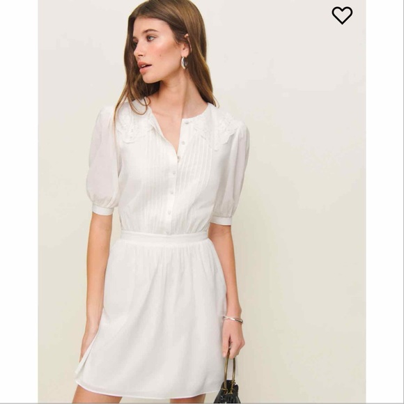 NWT Reformation Kairos Mini Dress in Ivory - Picture 2 of 6